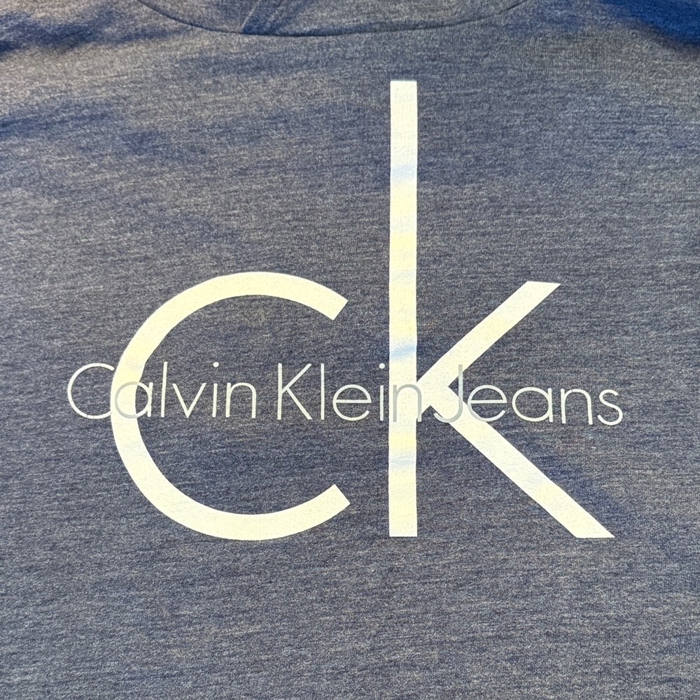 Calvin Klien light hooded front cropped casual athletic wear - Medium